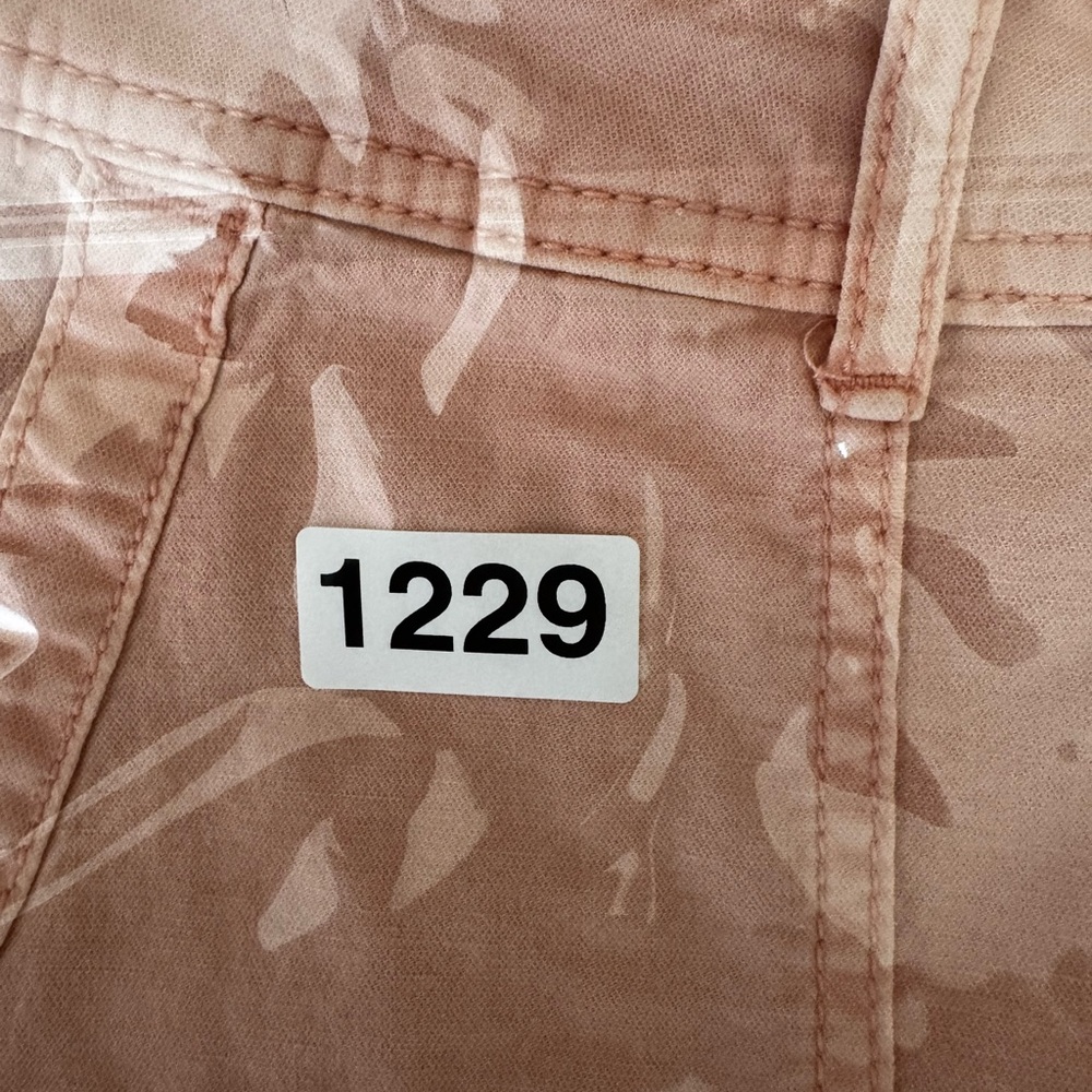 Anthropologie The Wanderer Pink Utility Cargo Pants Size 26 Cotton Linen Blend - Picture 15 of 15